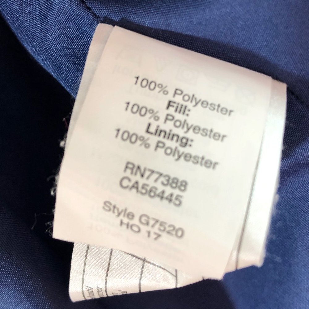J. CREW Blue Quilted Full-Zip Puffer Vest G7520 Size M - Picture 12 of 12